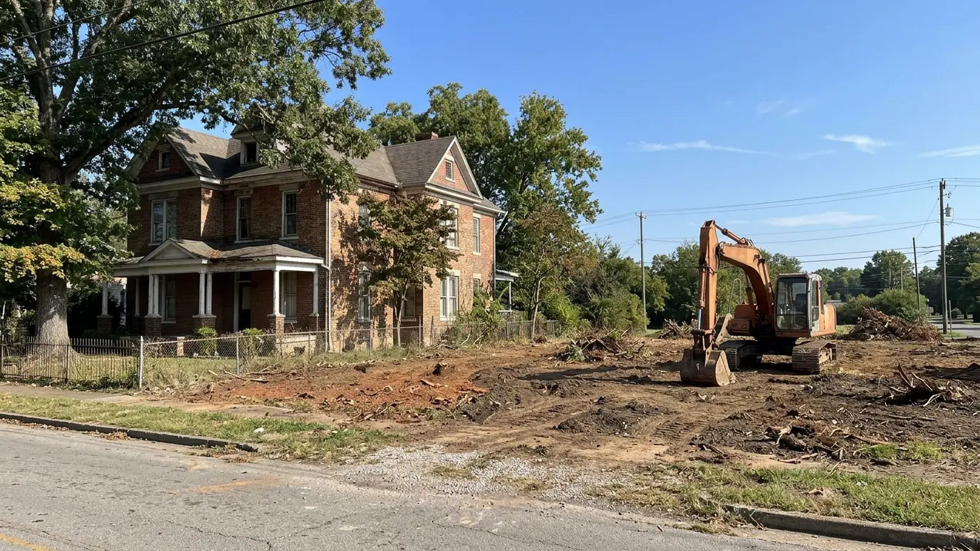 A Tennessee lot with demolition and site clearing in Gallatin