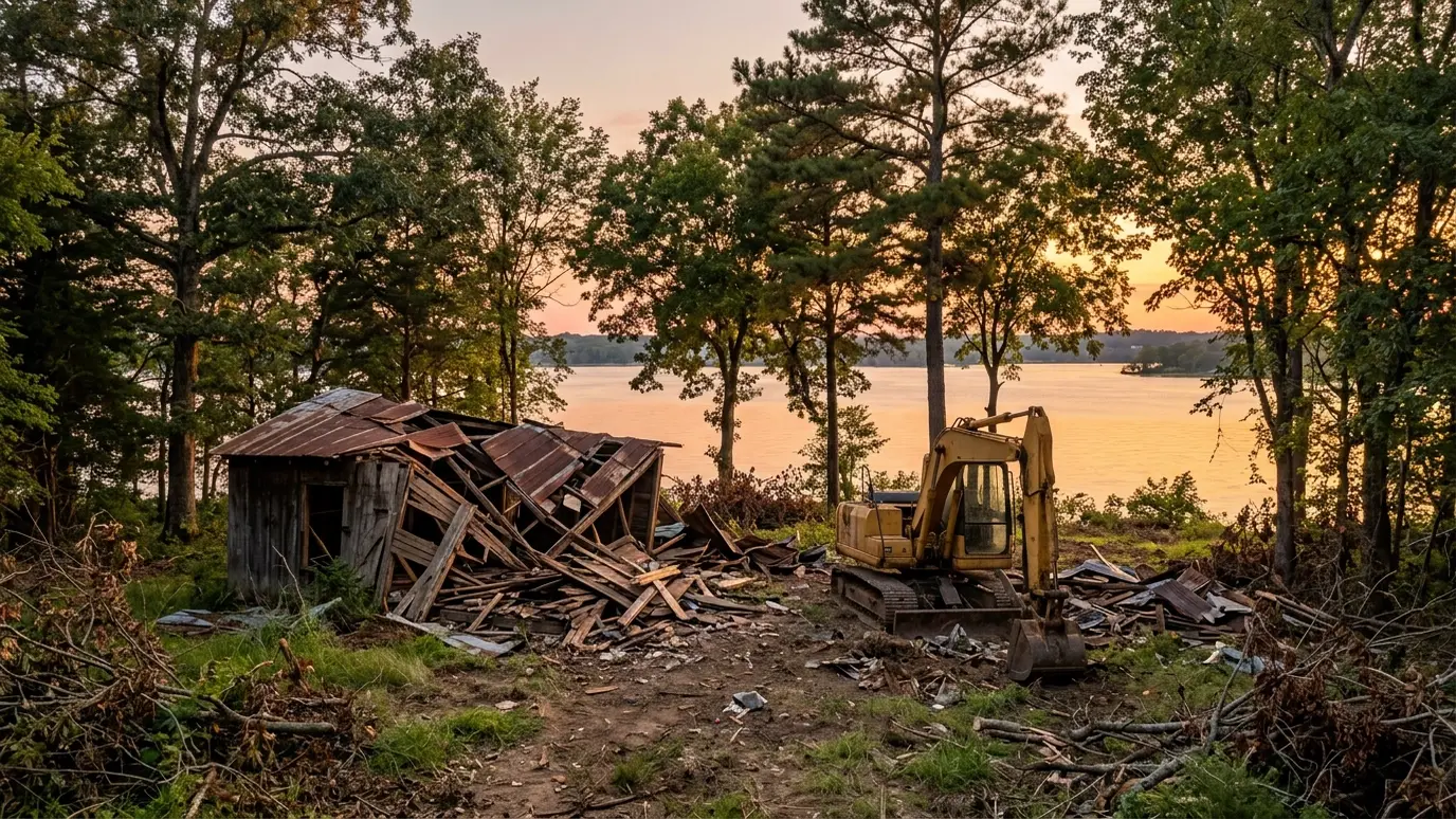 A Tennessee lot with demolition and site clearing in La Vergne