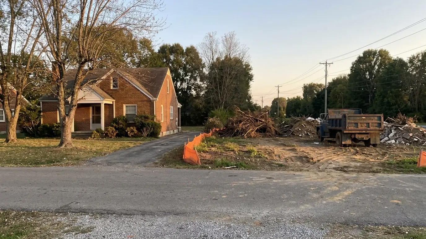 A Tennessee lot with demolition and site clearing in Lebanon
