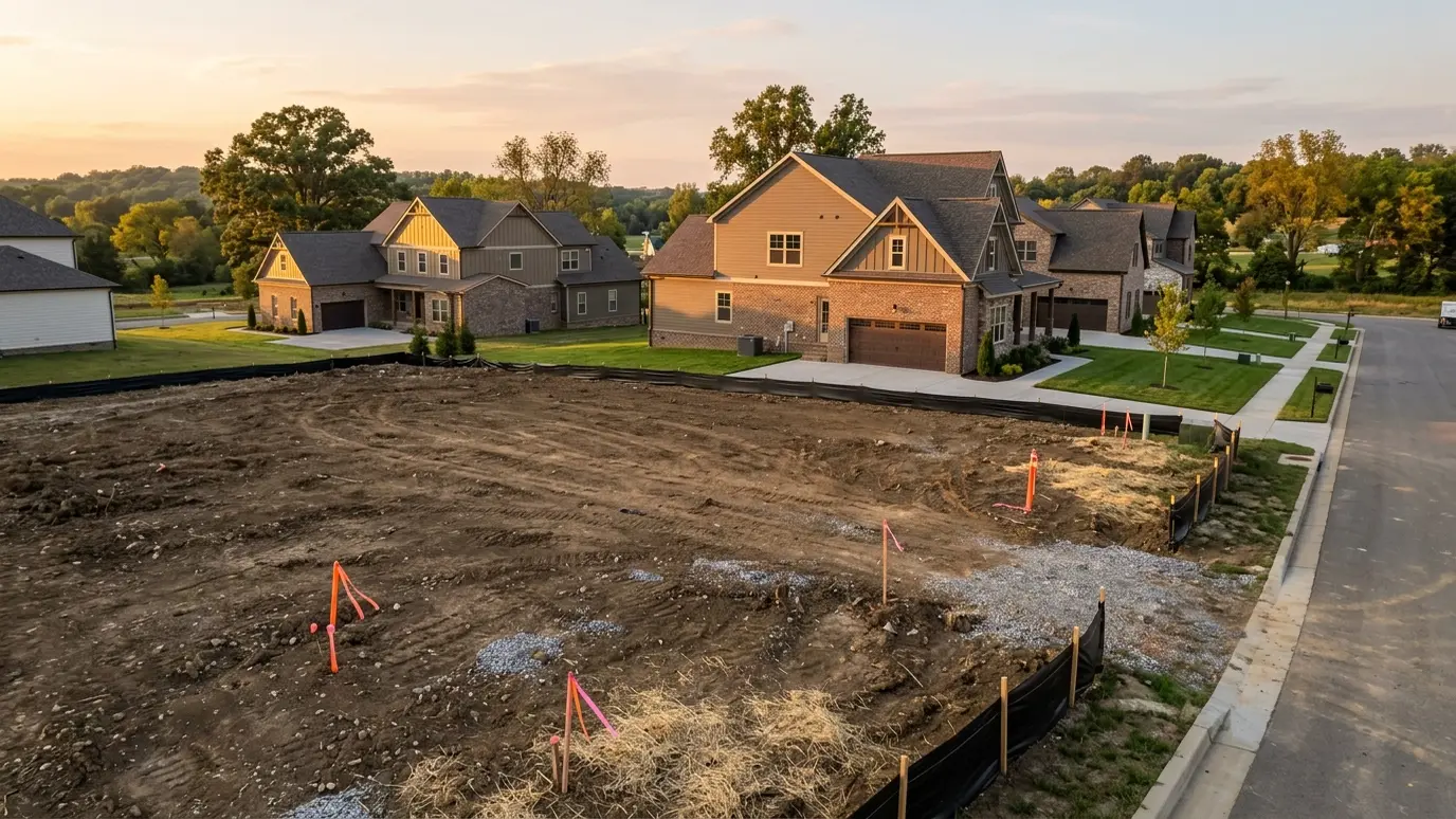 A Tennessee lot with demolition and site clearing in Nolensville