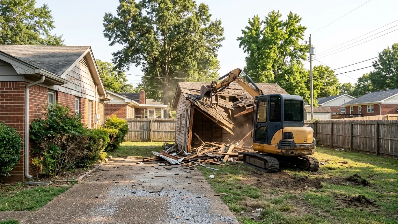 A Tennessee lot with demolition and site clearing in Smyrna