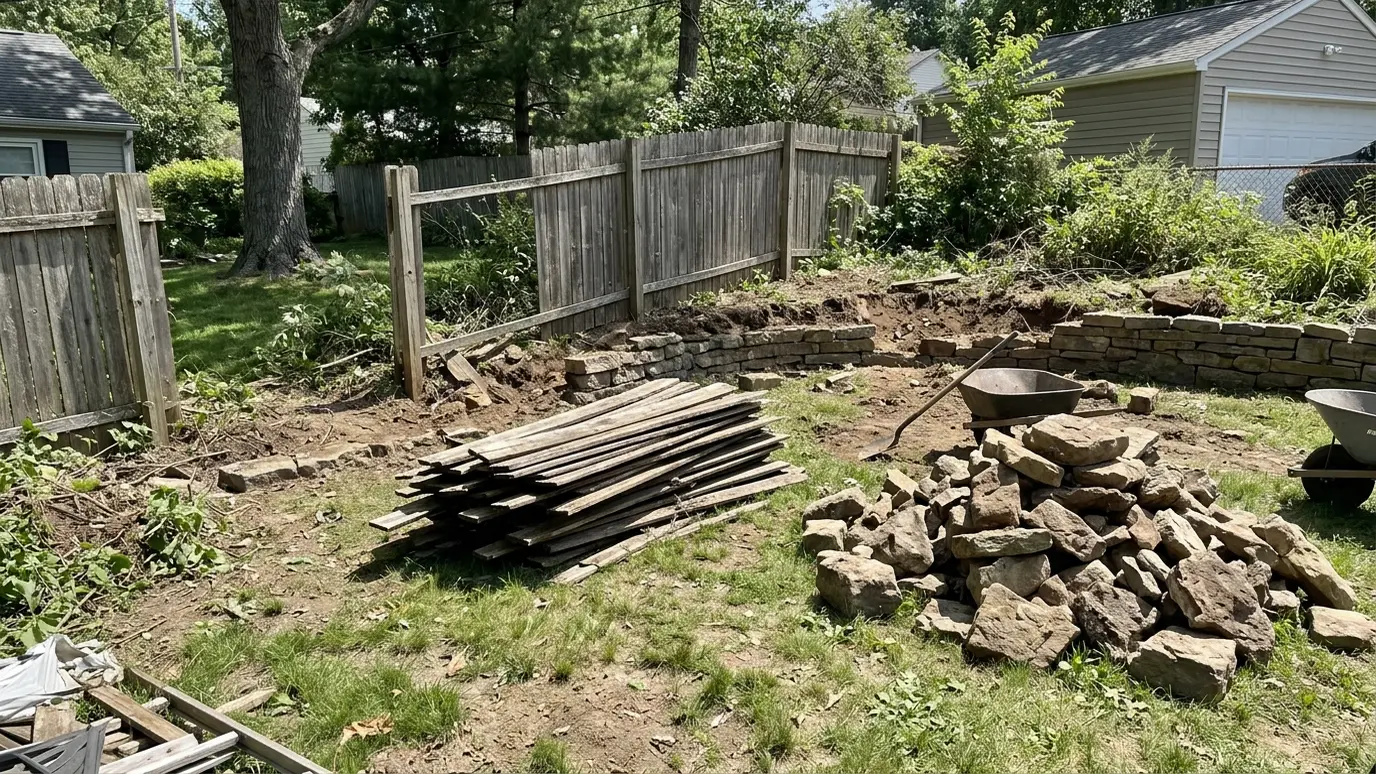 Fence and Retaining Wall Removal in Nashville and Middle Tennessee